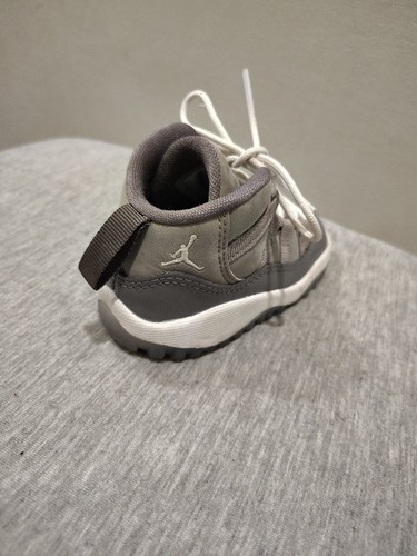 Nike Air Jordan 11 Retro Gray Toddler Athletic Sneakers 378040-005 - Sz 5c - Picture 9 of 21