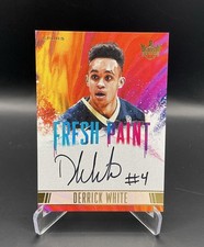 2017-18 PANINI COURT KINGS DERRICK WHITE ROOKIE FRESH PAINT AUTO 10/200