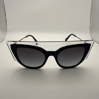 Valentino Women's VA4048 5086/8G Black Fashion Square Sunglasses Read