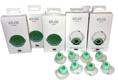 Elvie Electric Breast Pump Replacement Parts Seals SPOUT &  Valves LOT EUC