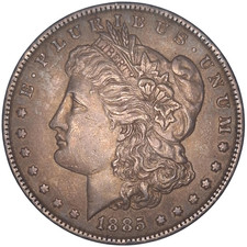 1885 P Morgan Silver Dollar Coin – 100% Authentic – U.S. Mint Philadelphia