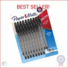 Paper Mate InkJoy 100ST Ballpoint Pens, Medium Point 1.0mm , Black, 18 Count