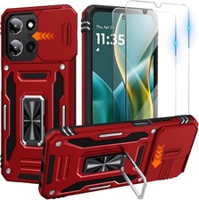 Moto G 2025 Case/Moto G 2026 Case/Moto G Play 2026 Case with 2 x HD Screen Prote