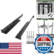 FOROIRON 1U Universal Rack Mount Rails 4-Post for Server Rack