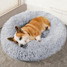 ATOKA Cat and Dog Bed Cushion Round Fluffy Washable for Cats Small Dogs and Dogs