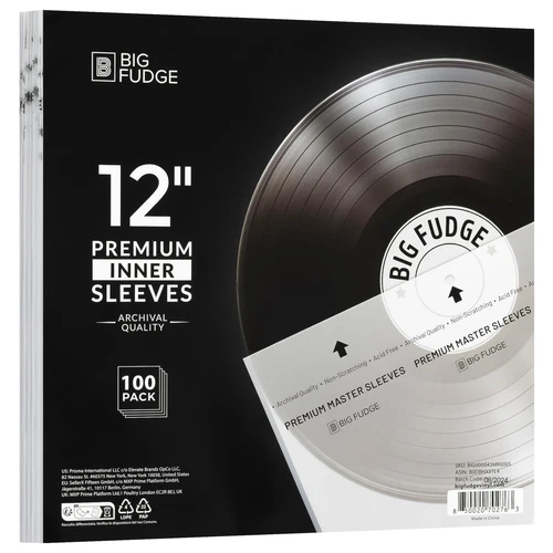 100 Buste Vinili 33 Giri Buste Interne per Dischi in Vinile Custodie Vinili