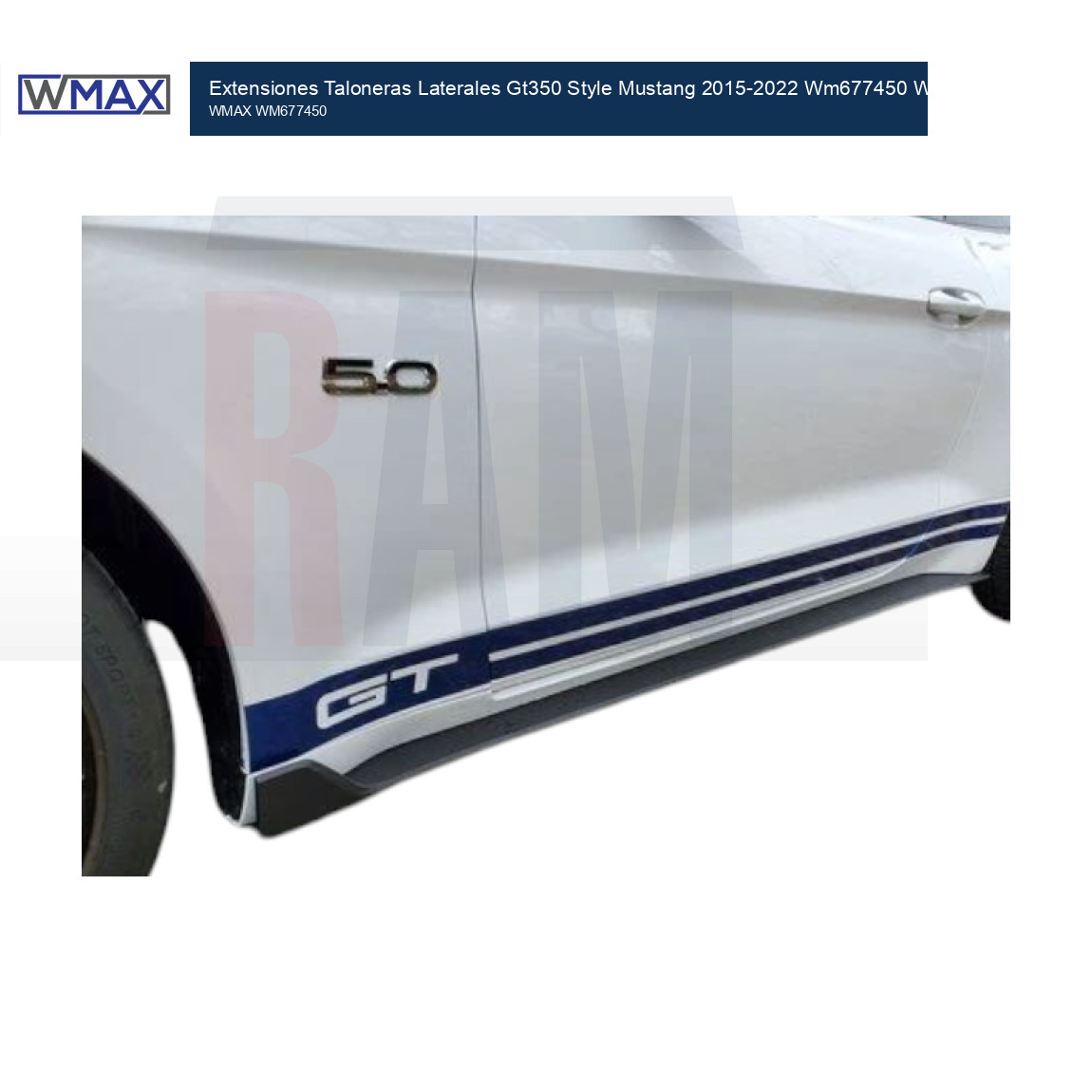 Ford Ford Mustang 2015-2025 Extensiones Taloneras Laterales Gt350... | Extens...