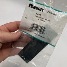 Panduit FAPB Blank Front Loading Adapter Panel Plastic Black