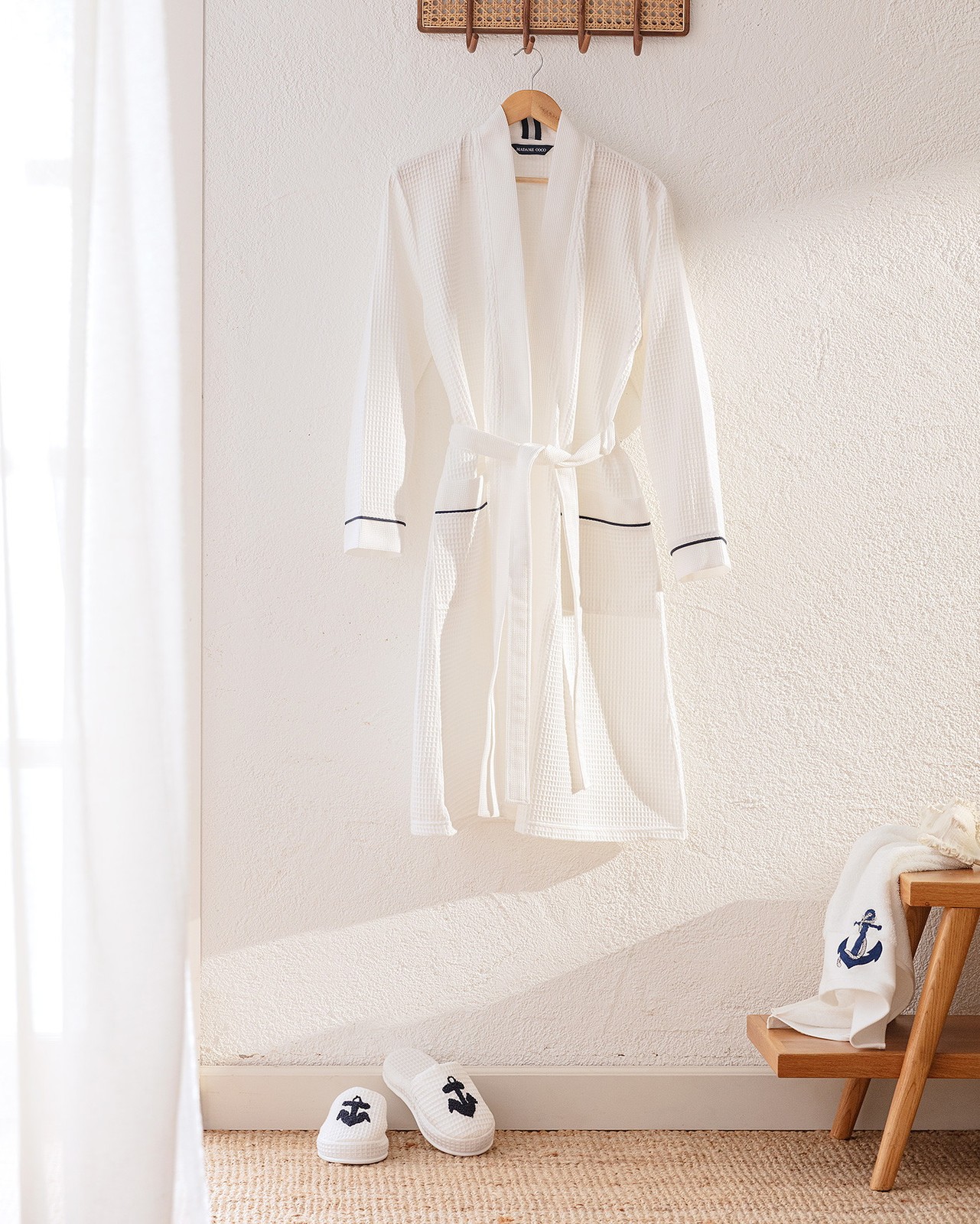 APL Set accappatoio e pantofole unisex Marty Kimono