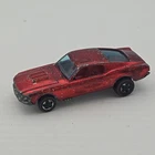 Vintage 1967 Hotwheels Redline Custom Mustang Red Original W/ Red Interior