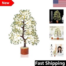 Meaningful Green Jade Crystal Tree Elegant Housewarming Gift and Home Accent