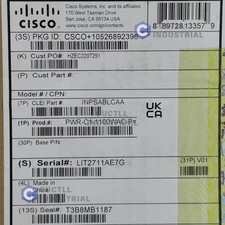 New Sealed Cisco PWR-C1-1100WAC-P Power Supply Free Shipping