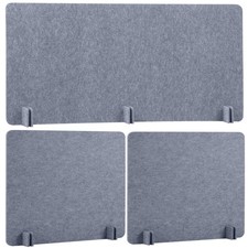 3 Pcs Desk Divider Desk Partition 23.6 x 47.2, 23.6 x 23.6 Stand up Freestand...