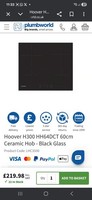 Hoover HH64BV 60 cm 4 Zone Ceramic Electric Hob - Black