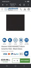 Hoover HH64BV 60 cm 4 Zone Ceramic Electric Hob - Black