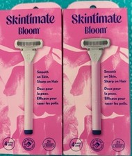 Skintimate Bloom Women 4-Blade Razor 1 Handle 2 Cartridges. 2 pk