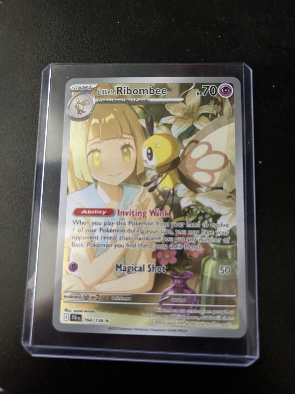 Lillie's Ribombee 164/159 Illustration Rare Pokemon Journey Together
