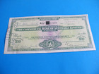 1964 Australian Travellers Cheque Ten Pounds Commercial Bank Australia Victoria