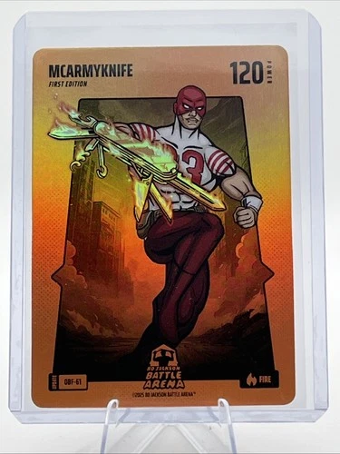 2025 Bo Jackson Battle Arena Update McArmyKnife Orange Fire OBF-61 -C. McCaffrey