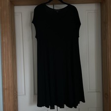 Karen Kane Women's Black Cap Sleeve Round Neck Dress Size XL