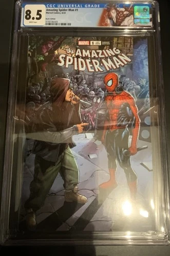 The Amazing Spider-Man 2022 #1 Eminem Variant Comic Book CGC 8.5