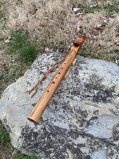 Native American Style Flute  Western Cedar  Hijaz Scale  Low E  440 Hz.