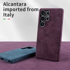 Alcantara Magnetic Magsafe Case For Samsung Galaxy S25 S24 S23 Ultra Plus Cover