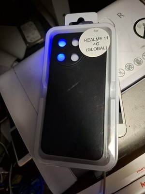 Cover Case Hülle Matt TPU Schwarz Für OPPO Realme 11 4G