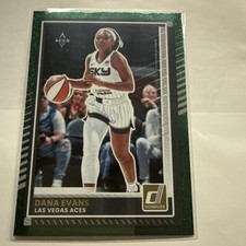 2025 Panini Donruss WNBA Dana Evans #37 Green Glitter Las Vegas Aces