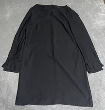 Banana Republic Dress Womens 8 Black Sheath Long Sleeve Button Back Career