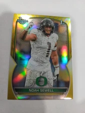 2022 Bowman University Chrome - Noah Sewell #57 Yellow Refractor /75 (RC)