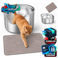 Katzenklo Matte Silikon Beige 40X30Cm Katzenstreu Schutzmatte