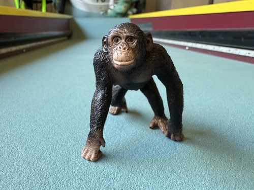 Schleich 14817 Chimpanzee Male Toy Figure Wildlife Chimp Figurine Toy 2017