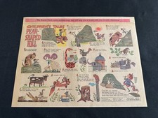#H02b CHILDREN'S TALES by Frank Bolle Lot of 3 Sunday Half Page Strips 1966