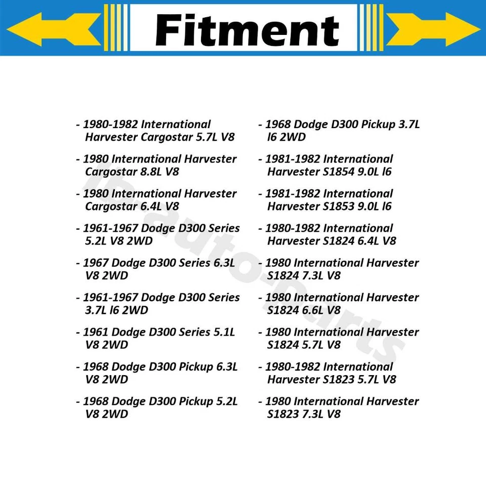 Manguera de freno delantera 2x para International Harvester S1854 9,0 L 1981-1982 Foto 2 de 4