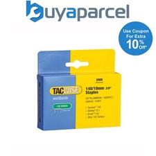 Tacwise 0347 140 Series 10mm Staples Galvanised - 2000 Pack - Type T50 G 140EL 0.0025 per staple