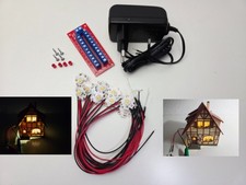 Modellbau Beleuchtungsset Hausbeleuchtung Krippenbeleuchtung Weihnachtsdorf