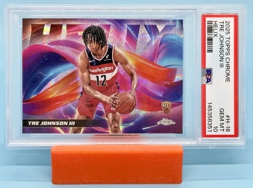 2025 Topps Chrome Tre Johnson III Base (PSA 10)
