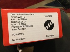 White UPVC Door Adjustable Replacement IDEAL FLAG Hinge 85mm