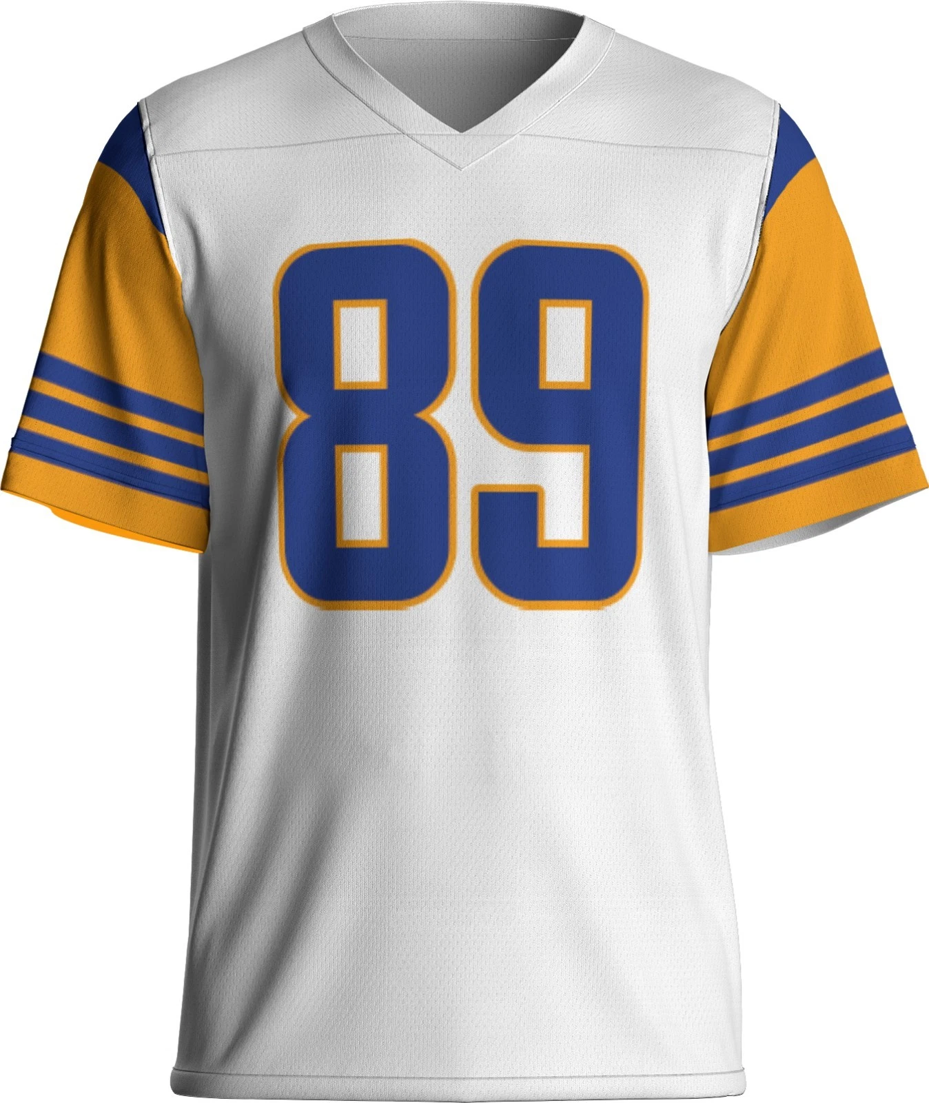 Custom White Tyler Higbee Jersey