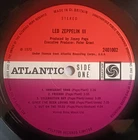Led Zeppelin LP Same 3 UK Atlantic Plum 1st Press PETE GRANT CREDS SUPERB AUDIO+