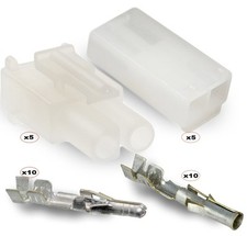 "2-Circuits .093"" - MOLEX Connector, 5 Matched Set,14-20 AWG, Free Hanging, W/L