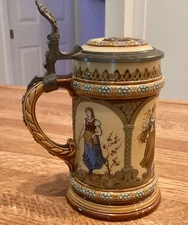 Mettlach 1/4 Liter Four Seasons Stein