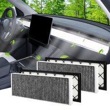 4pcs Air Filter Compatible with Tesla Model Y 2026 Cabin Air Filter HEPA Air ...
