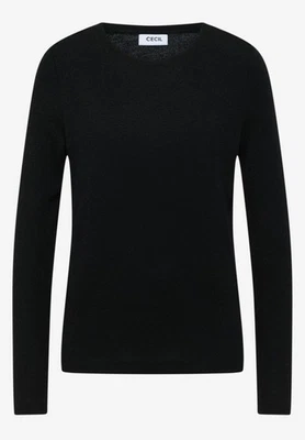 Cecil Glitzerndes Jersey Shirt in der Farbe schwarz - Bild 1 von 4