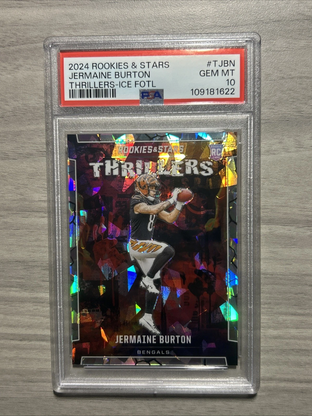 Jermaine Burton Panini Rookies & Stars Thrillers #TJBN Ice Fotl