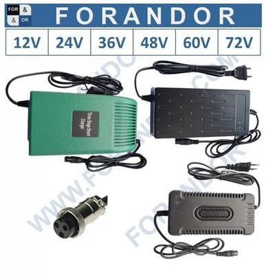 CH-G-X Ladegerät Charger Blei Gel AGM Akku Batterie 24V|36V|48V|60V|72V 2A-5A IU