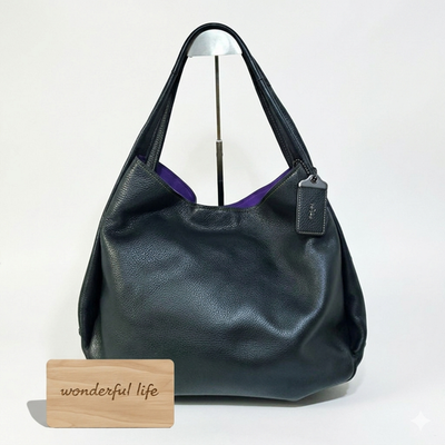 Coach Tea Rose 21588 Bandit Hobo Glove-Tanned Pebble Leather Tote