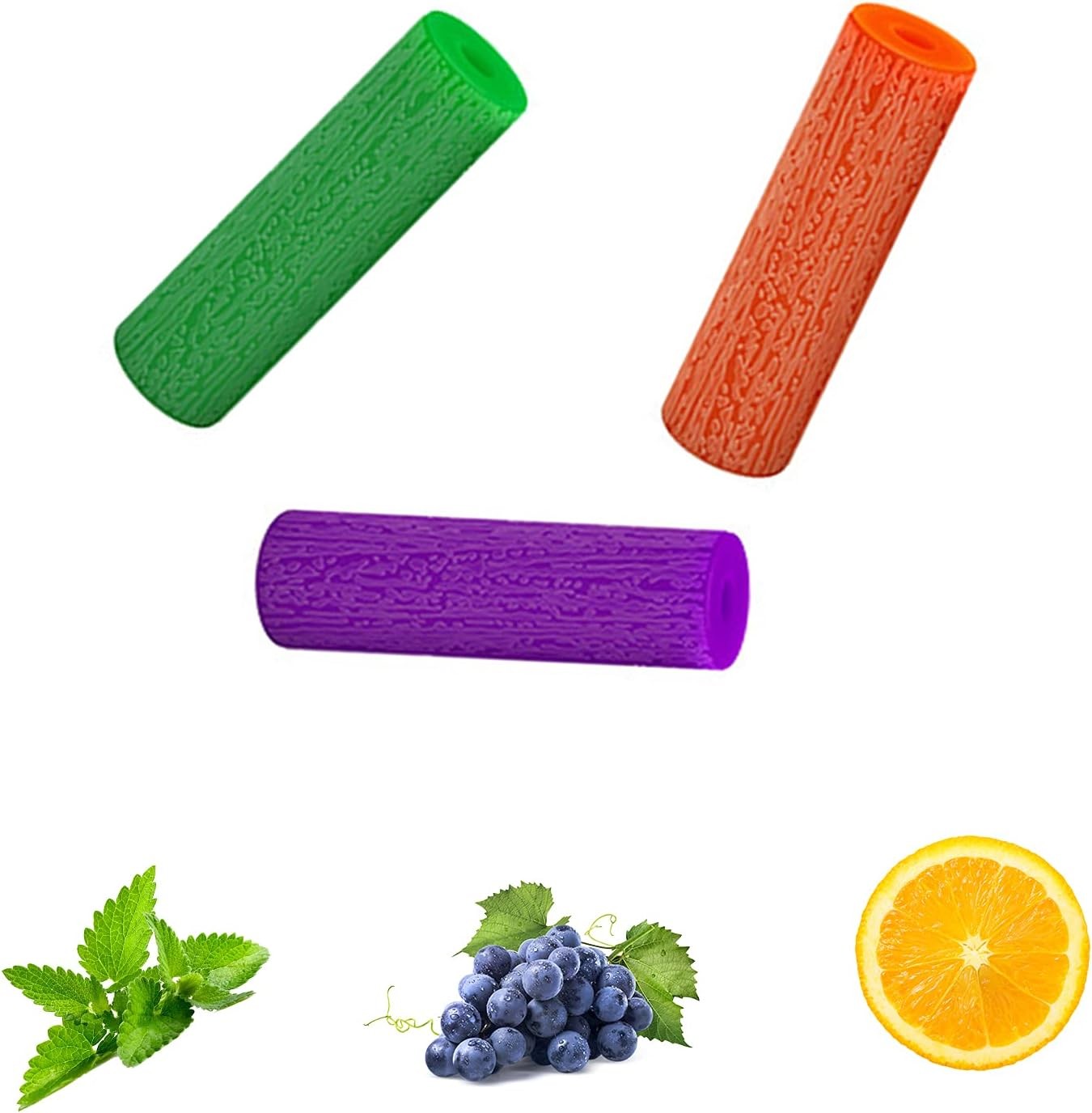 3Pcs #Orange #Grape #Mint Aligner Chewies for Tray Seaters,Dental Teeth Chewies