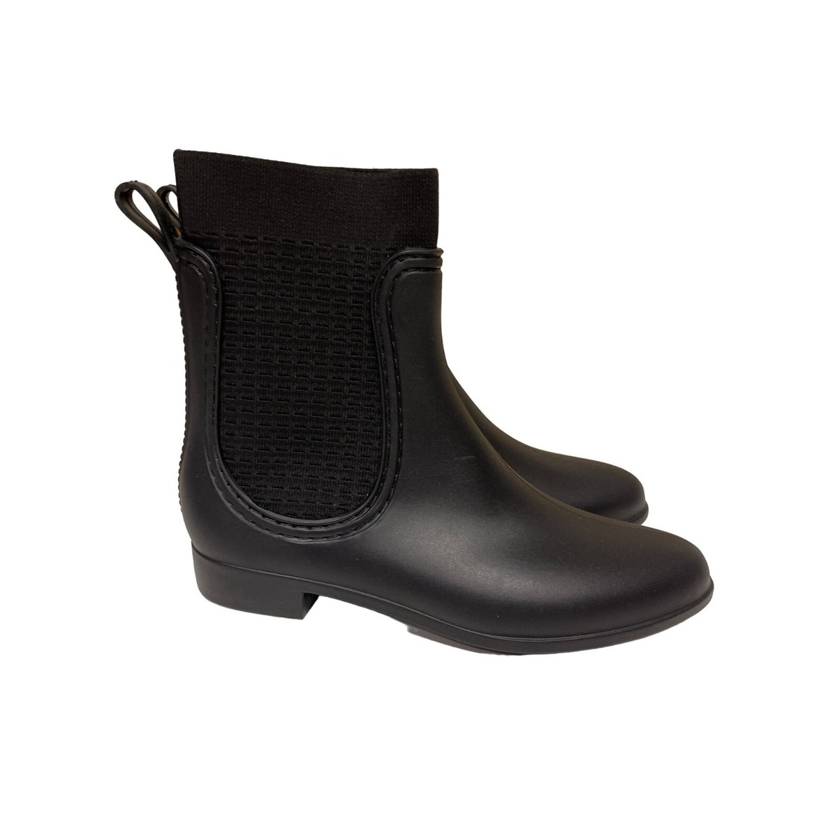 Catherine Malandrino Chelsea Rainboot Black Pull On Size 39